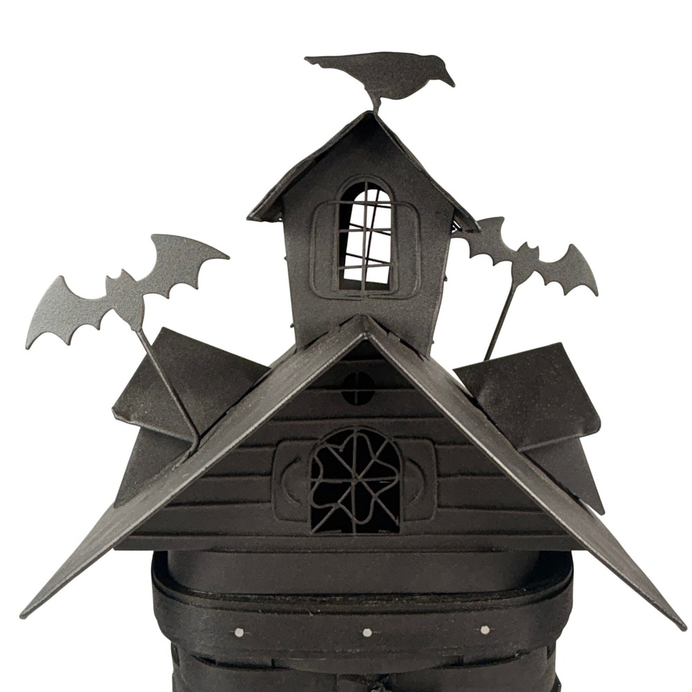 Longaberber 2012 Haunted House Basket Metal Roof 5 Tie-Ons Protector Halloween‎ - Picture 5 of 16